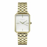 Rosefield Octagon Ladies Gold Colour Steel Bracelet Watch