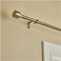 Argos Home Extendable Metal Stud Antique Brass Curtain Pole - 120 - 210cm