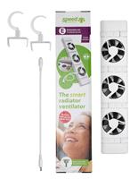 SpeedComfort Cast Iron Radiator Fan Extension Set - White