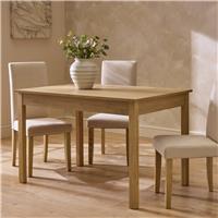 Argos Home Sendi Extend wood effect 4-6 Dining Table - Natural