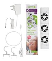 SpeedComfort Cast Iron Radiator Fan Mono Set - White