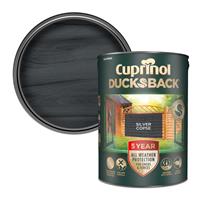 Cuprinol Ducksback Wooden Paint-Silver Copse-5L