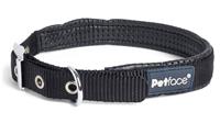 Petface Nylon Dog Medium Collar - Black