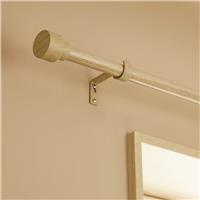Argos Home Extendable Metal Stud Light Oak Curtain Pole - 120 - 210cm