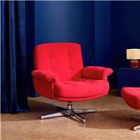 Habitat Dawson Fabric Swivel Chair - Red