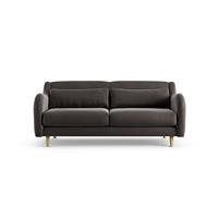 Habitat Turnmill Velvet 2 Seater Sofa - Grey - Ash Leg
