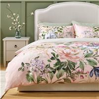Argos Home Cotton Floral Bouquet Pink Bedding Set- Superking