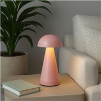 Searchlight Dome Rechargeable LED Table Lamp - Pink