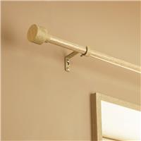 Argos Home Extendable Metal Stud Oak Curtain Pole - 120 - 210cm