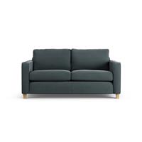 Habitat Flint Fabric 2 Seater Sofa Bed- Charcoal - Ash Leg