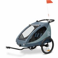 Hauck Dryk Duo Plus Bike Trailer & Pushchair - Dark Blue