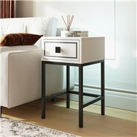Frank Olsen Mia 1 Drawer Lamp Table - White