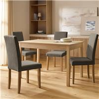 Argos Home Sendi Extending Dining Table and 4 Brown Chairs