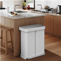 Simplehuman 58 Litre Recycling Pedal Bin - White