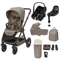 Maxi-Cosi Oxford+ Pebble S Car Seat Pushchair Bundle Truffle