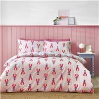 Sassy B Lobster Stripe Pink Bedding Set - Kingsize