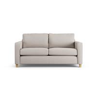 Habitat Flint Fabric 2 Seater Sofa Bed- Stone - Ash Leg