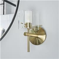 Spa Gene Cylinder Brass LED Wall Light - Gold