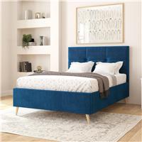 Aspire Caine Kingsize Bed Frame - Navy