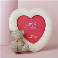 "Widdop Love Is Sweet Baby Bear 4"" x 4"" Resin Photo Frame"