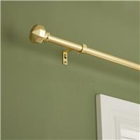 Argos Home Extendable Metal Octagon Gold Curtain Pole - 120 - 210cm