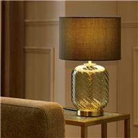 Argos Home Swirl Glass Table Lamp - Green