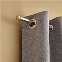 Argos Home Extendable Metal Cap Nickel Curtain Pole - 165 - 300cm