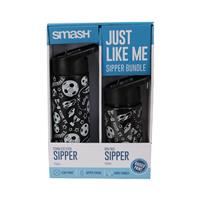 Smash Football Themed Sipper Water Bottle Set