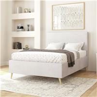 Aspire Garland Small Double Bed Frame - Light Silver