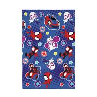 Disney Spidey & Friends Fleece Throw - Blue - 150x100cm