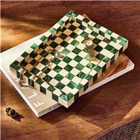 Habitat Checkered Resin Green Trinket Tray