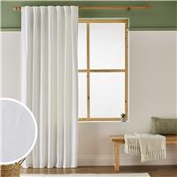 Argos Home Leaf Tab Top Voile Curtain - White - 140x137cm