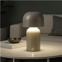 Searchlight Mushroom Port Rechargeable LED Table Lamp - Grey