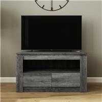 GFW Canyon 2 Drawer TV Unit - Grey