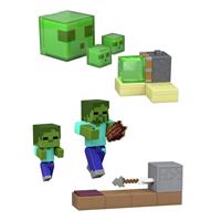 Minecraft Redstone Charged Sticky Piston Trap Set Figures