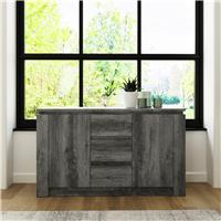 GFW Canyon 2 Door 3 Drawer Sideboard - Grey