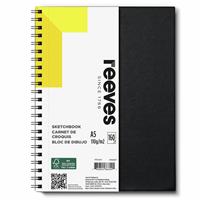 Reeves Hardback with Spiral Bound A5 Sketchbook