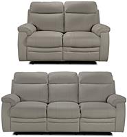 Argos Home Paolo 2 & 3 Seater Manual Recliner Sofas - Grey
