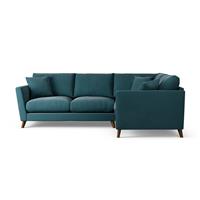 Habitat Lomond Right Hand Corner Sofa - Teal - Dark Leg