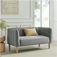 Argos Home Pandora Velvet 2 Seater Sofa - Grey