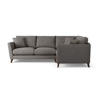 Habitat Lomond Right Hand Corner Sofa - Charcoal - Dark Leg