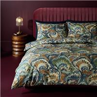 Habitat Cotton Marbled Print Blue Bedding Set - King size