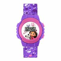 Gabby's Dollhouse Kids Purple Silicone Strap Digital Watch