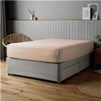 Silentnight Supersoft Plain Pink Fitted Sheet - King size