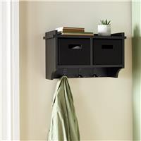 Argos Home Coat Rack with 2 Fabric Storage Boxes - Black