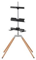 One For All WM7476 Up to 70 Inch TV Stand - Silver Grey