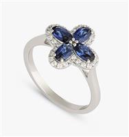 Revere Sterling Silver Sapphire Gemstone Ring - P