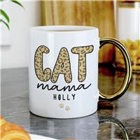 Personalised Message Name Only Cat Mama Ceramic Mug