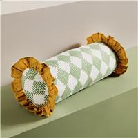 Habitat Harlequin Printed Bolster Cushion Green - 50x20cm