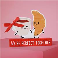 Widdop Love Is Sweet Coffee & Croissant Plaque